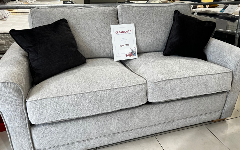 Amy 2 Seater Sofabed
P Shape Arms, Fabric Savona Cream, Legs Light Wood
W:180cm D:96cm H:95cm
Was £1,495 Now £799